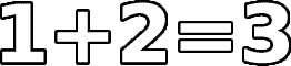1+2=3